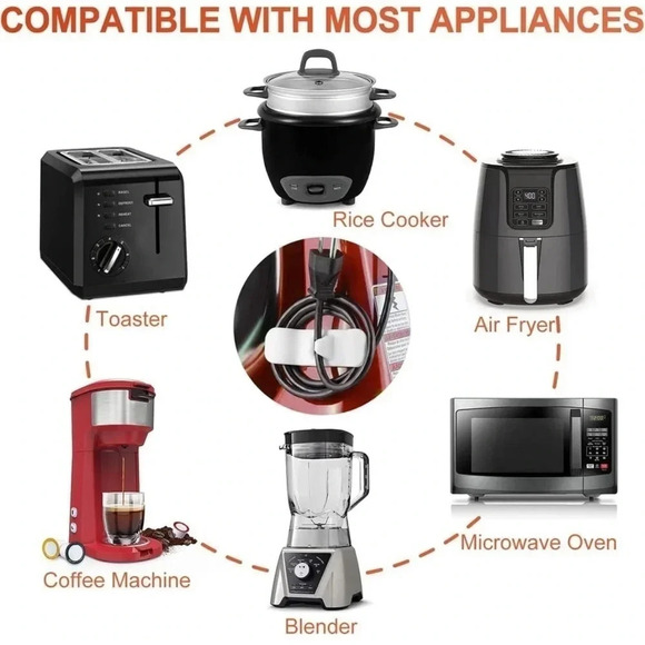 🆕  6 Pack Cord Organizer for Appliances - Picture 4 of 8